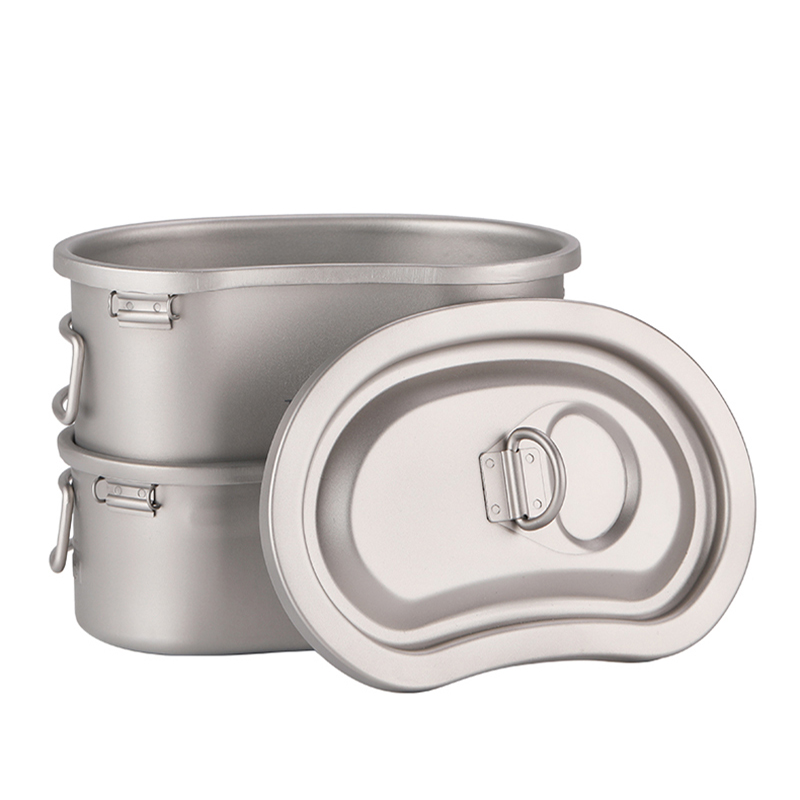 Camping Cooking Box Set - Tiartisan Camping-Kochset, Lunchbox, Wandern, Picknick-Kochgeschirr, Titantopf,