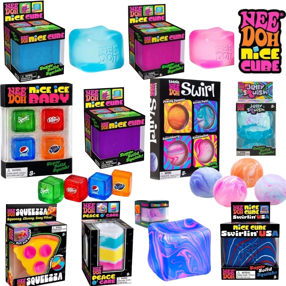 Fire Starter Cube - Schylling Nee-Doh Nice Cube Sensorisches Quetschspielzeug,