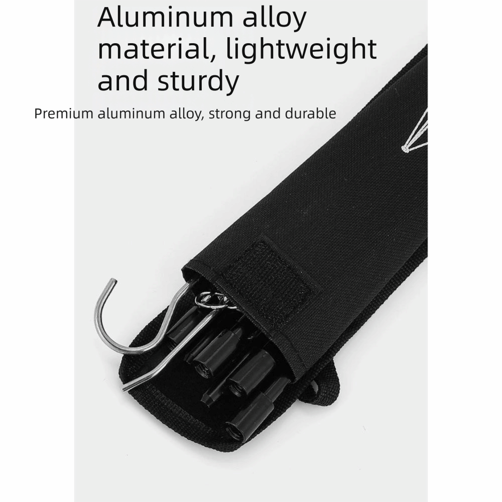 Camping Cooking Pot Tripod - Tragbares Camping-Stativ Abnehmbares Höhenverstellbares Aluminiumlegierungs-Stativ Langlebiges