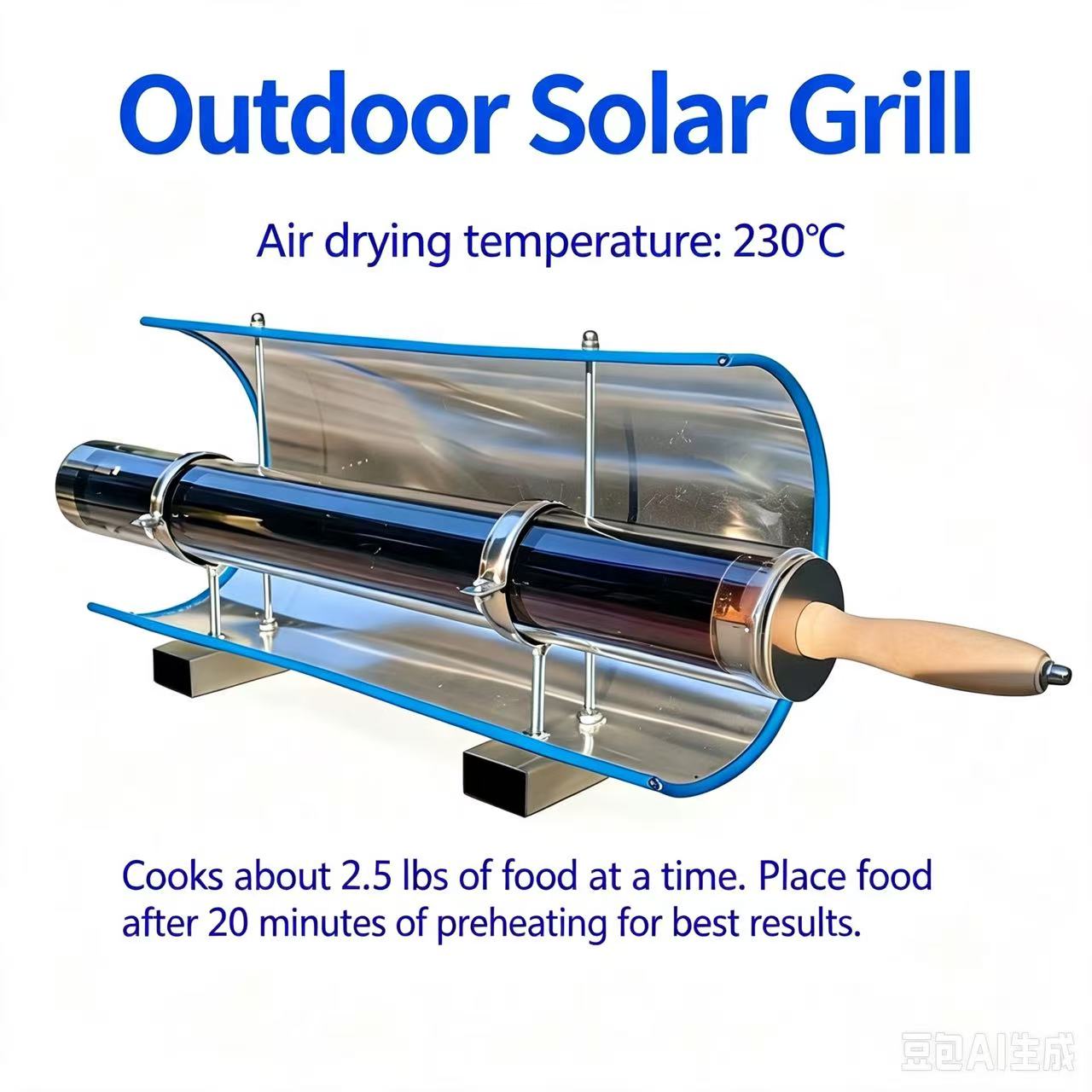 Solar Oven Camp - Kraftstofffrei fahren! Tragbarer Parabolischer Solarofen für