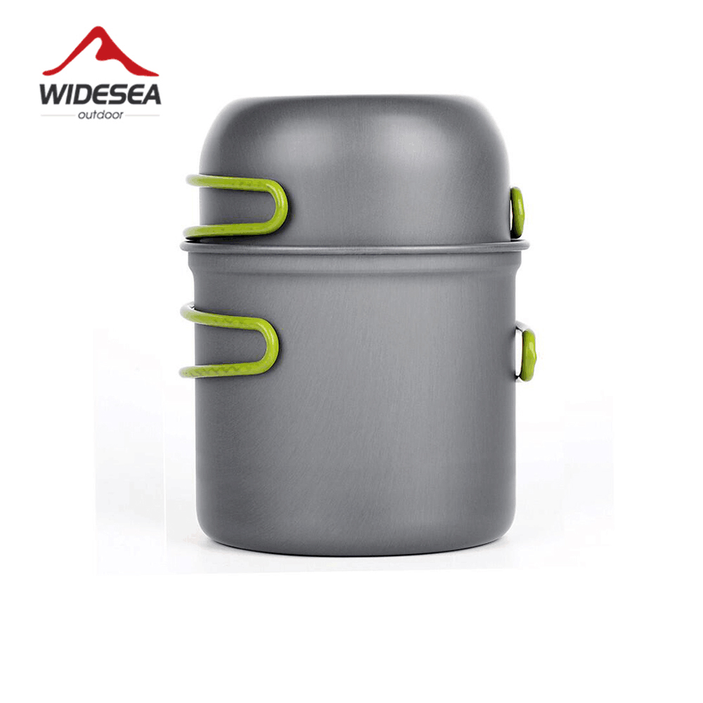 Camping Cooking Dishes - Widesea Ultraleichtes Camping-Kochgeschirr, Outdoor-Geschirr, Topfset, Wandern,