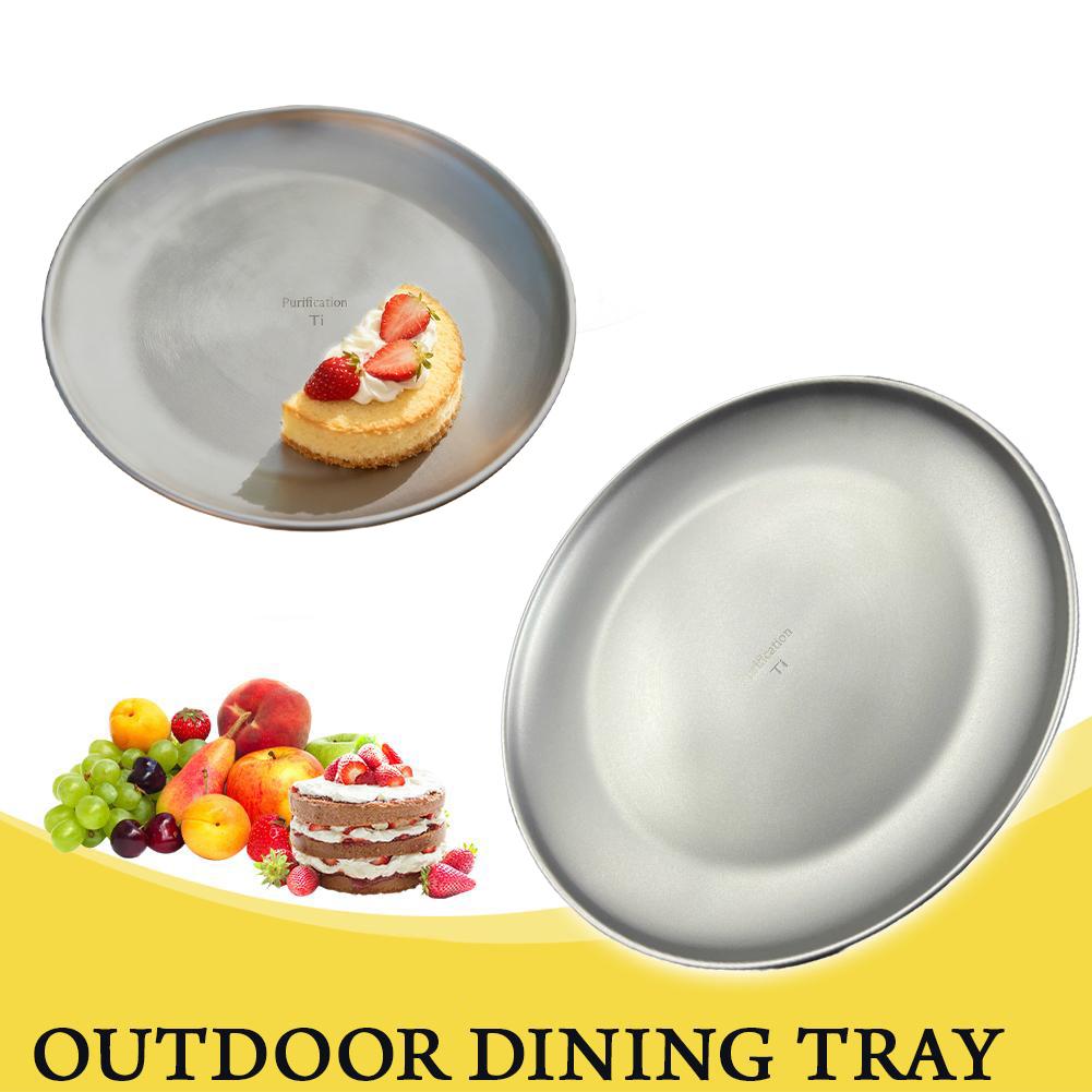 Camping Cooking Dishes - Campingteller aus reinem Titan, ultraleicht, tragbar,