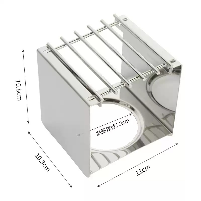 Camping Cooking Pot Stainless Steel - Quadratischer Kaffeekocherständer aus Edelstahl, stabiler Topfständer