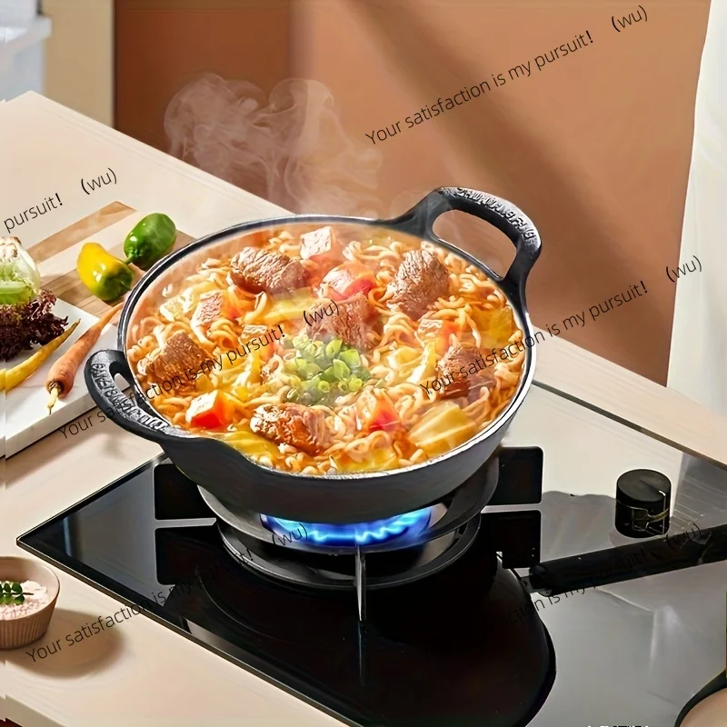 Skillet Cast Iron Camp - Mini-Gusseisenpfanne, Doppelgriff - Antihaftbeschichtet, Perfekt für