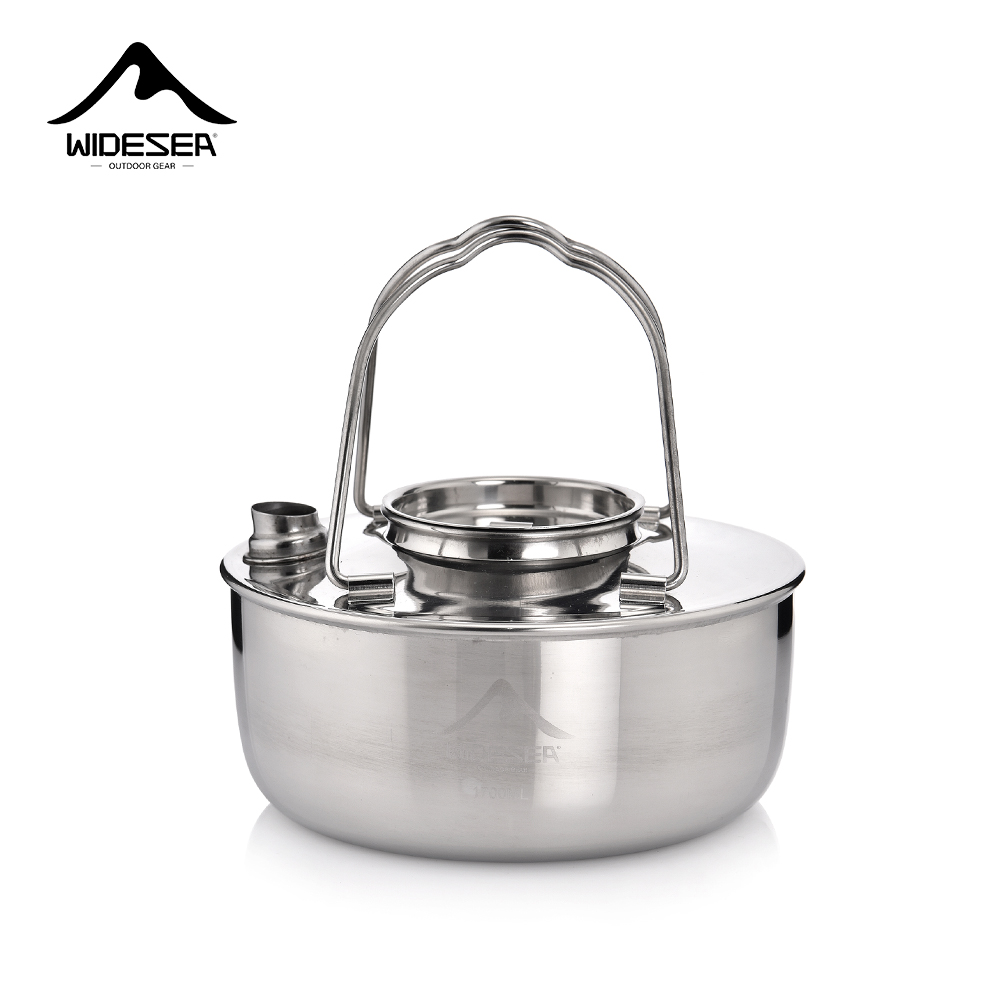 Camping Cooking Essentials - Wideea Camping Outdoor 2.0l ss304 Edelstahl