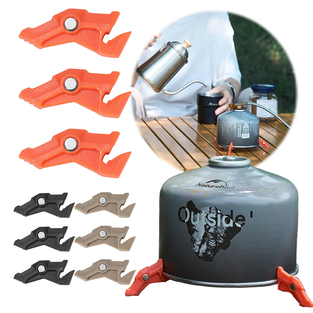 Camping Cooking Canister - Magnetische Stativ-Gastankhalterung, multifunktionaler Campingkocher, Ständer, Kanisterstabilisator