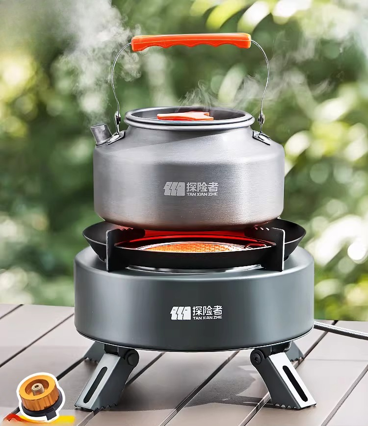 Camping Cooking Box Set - Tragbarer Split-Gaskocher für Outdoor-Camping und Picknick,