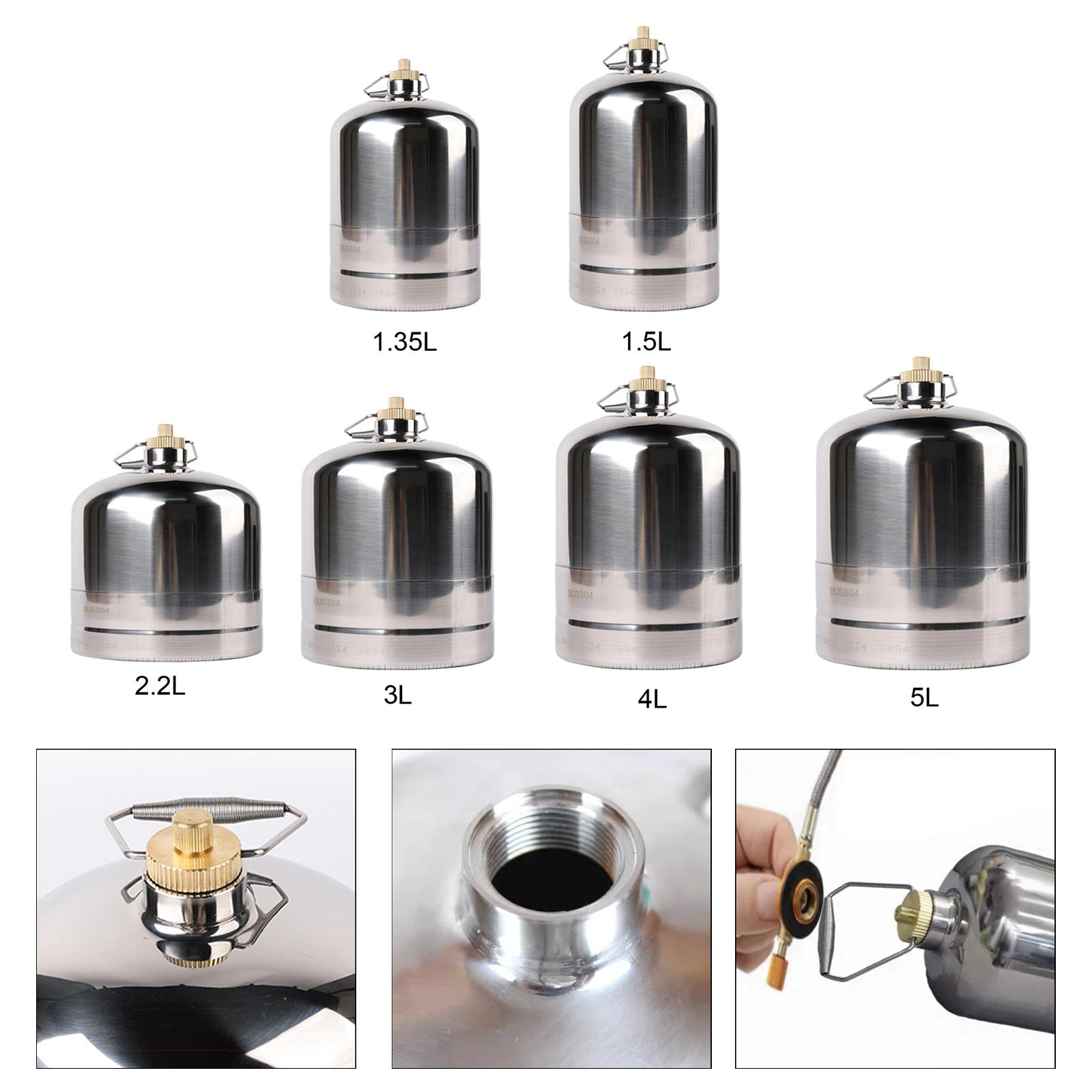 Camping Cooking Canister - Camping-Gastank, Camping-Gas-Kraftstoffkanister, leer, nachfüllbar, tragbar, praktischer