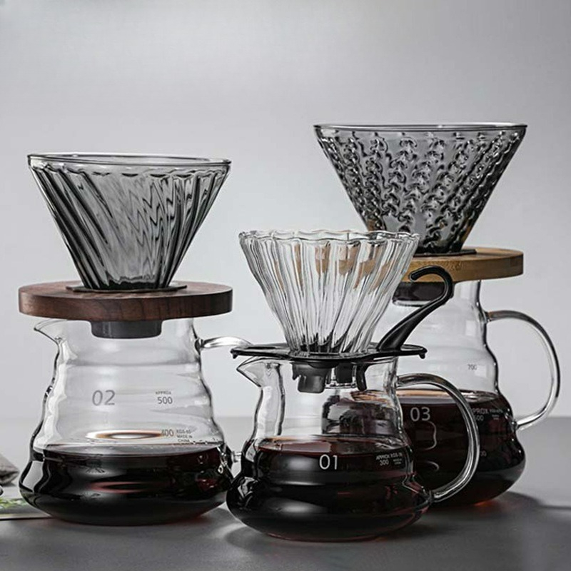 Camping Cooking Gear - Übergießen Sie Kaffeemaschinen-Set mit hoher Hitze
