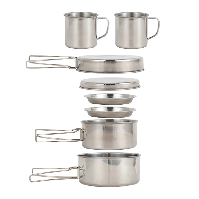 8-teiliges Camping-Kochgeschir – Camping Cooking Essentials Bewertung und Preis
