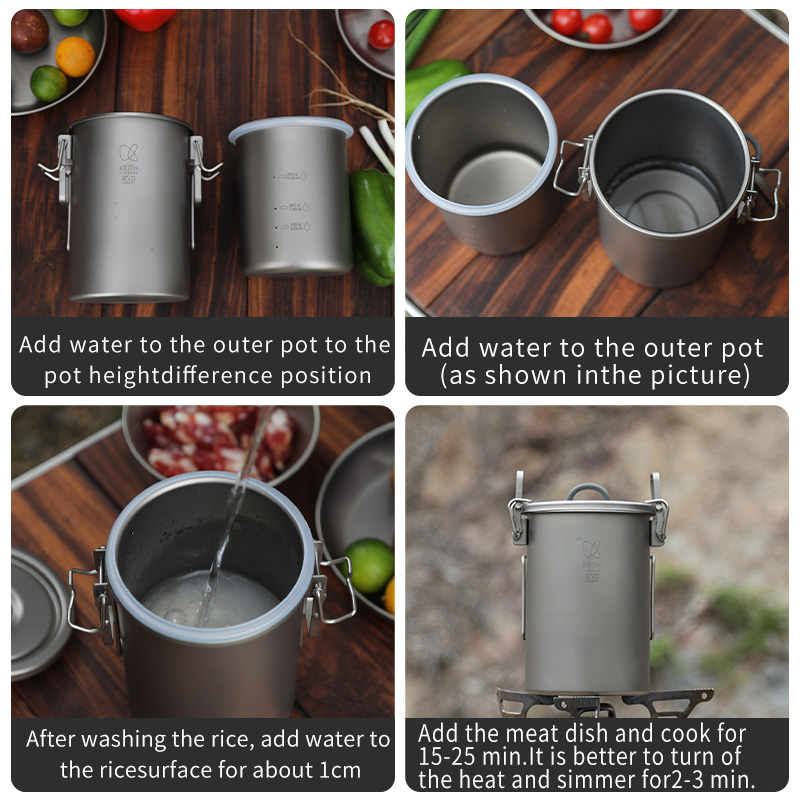 KEITH Reiskocher aus reinem Ti – Camping Cooking Gear Bewertung und Preis