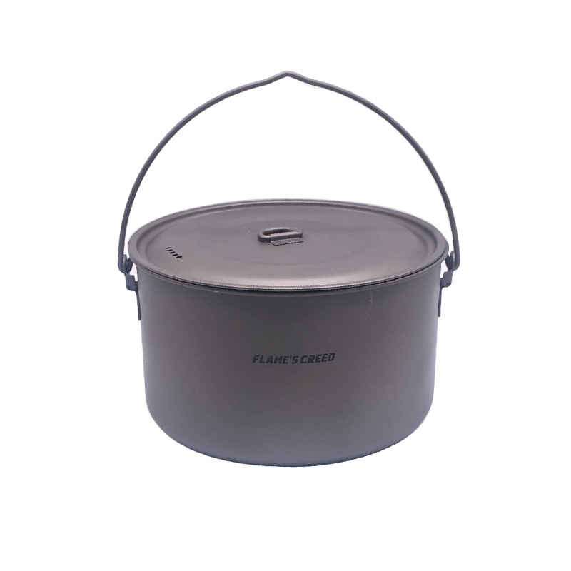 FLAME'S CREED 1100 ml 1950 ml  – Camping Cooking Pot Stainless Steel Bewertung und Preis