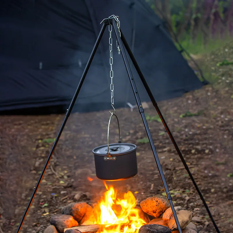 1Pc Outdoor Lagerfeuer Stativ  – Camping Cooking Pot Tripod Bewertung und Preis