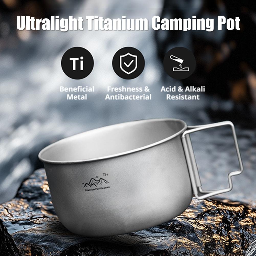 Ultraleichter Titan-Campingtop – Camping Cooking Pot Stainless Steel Bewertung und Preis