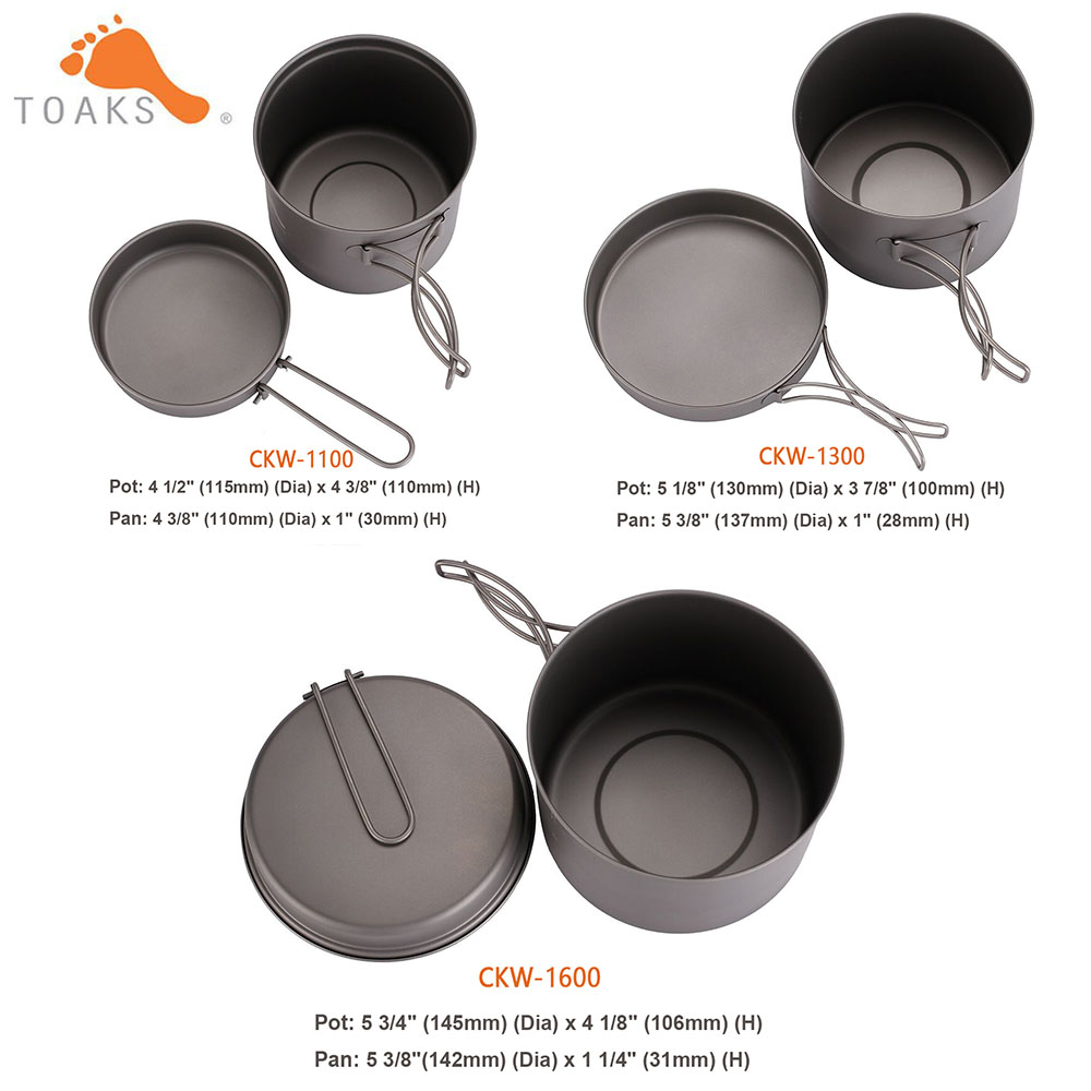 TOAKS Kochgeschirr Set Ultrale – Camping Cooking Gear Bewertung und Preis