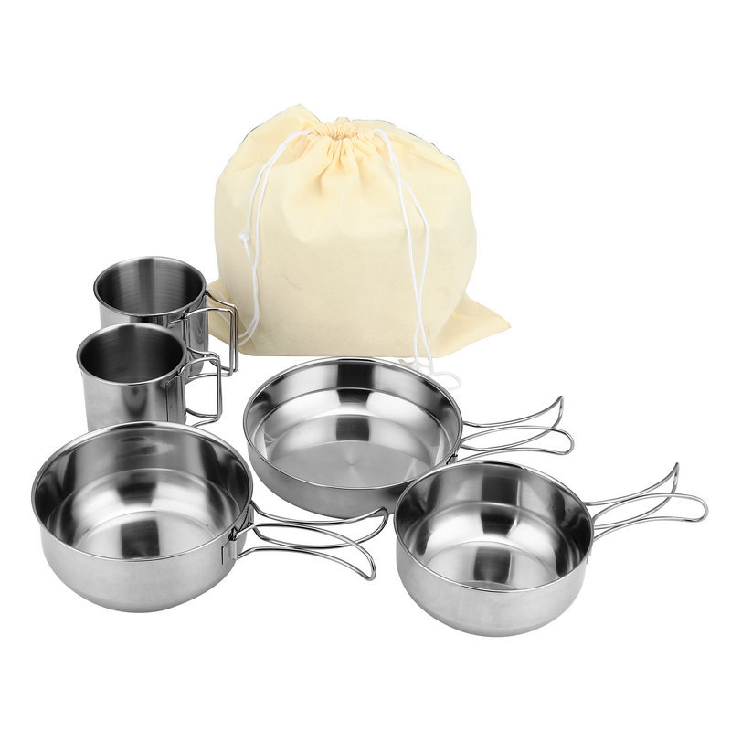 Faltbare 5-teilige Tassen- und – Camping Cooking Box Set Bewertung und Preis