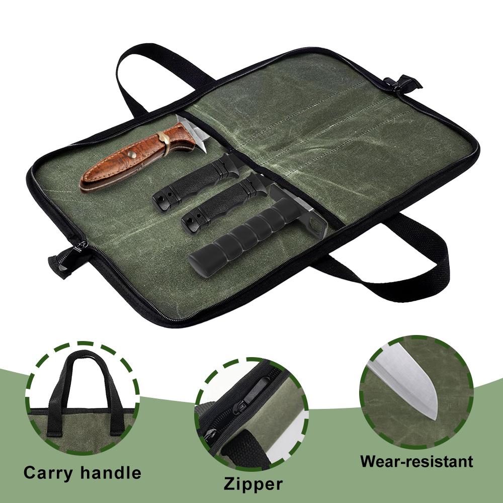 Gewachste Leinwand-Messerrolle – Camping Cooking Roll Bewertung und Preis