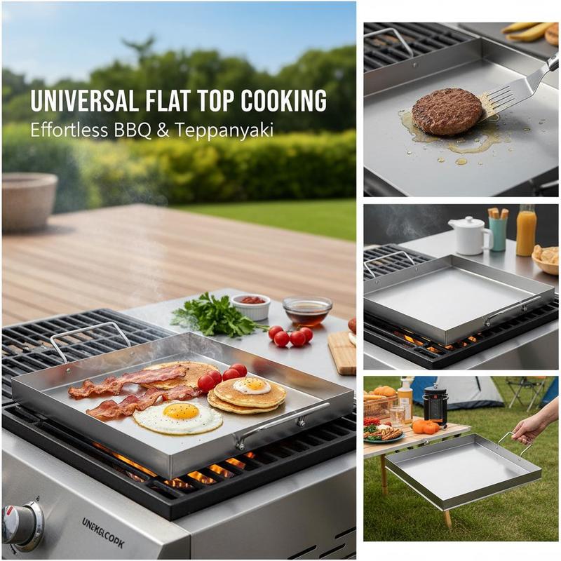 Universelle Flachgrillplatte 1 – Camping Cooking Pot Stainless Steel Bewertung und Preis