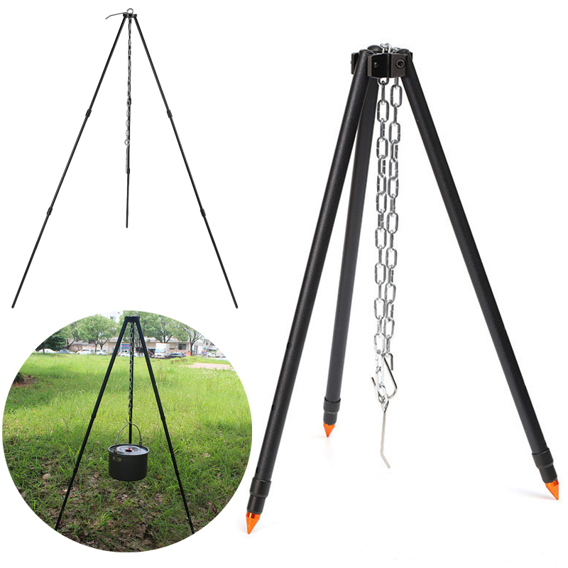 Camping-Lagerfeuer-Stativ zum  – Camping Cooking Pot Tripod Bewertung und Preis