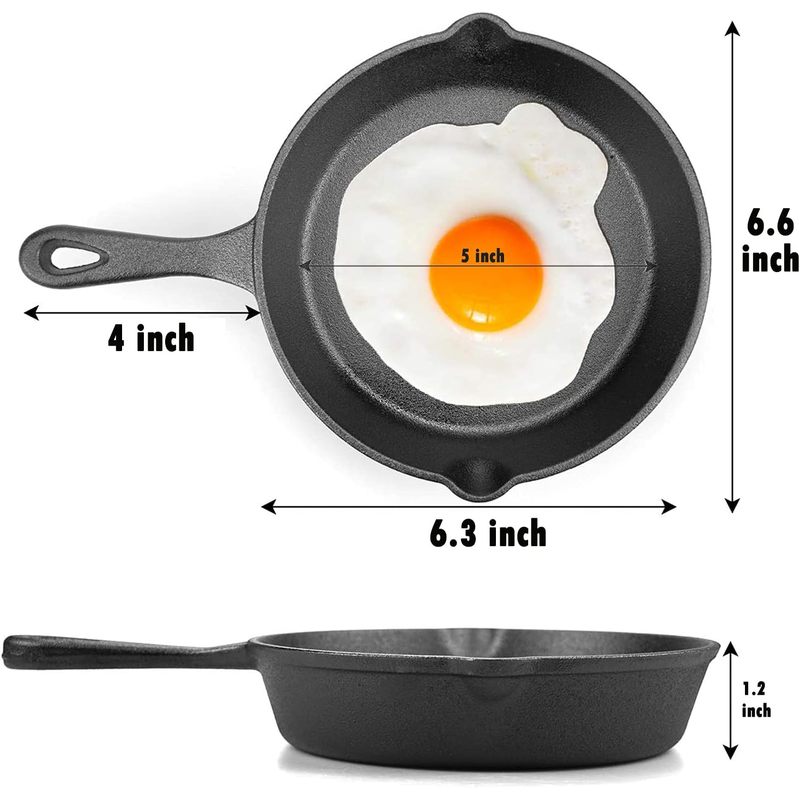 6-Zoll-Gusseisenpfanne, Bratpf – Skillet Cast Iron Camp Bewertung und Preis