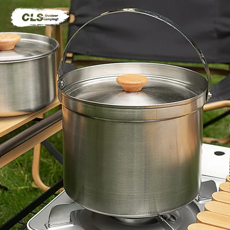 NOBANA&CLS 22-teiliges Edelsta – Camping Cooking Pot Stainless Steel Bewertung und Preis