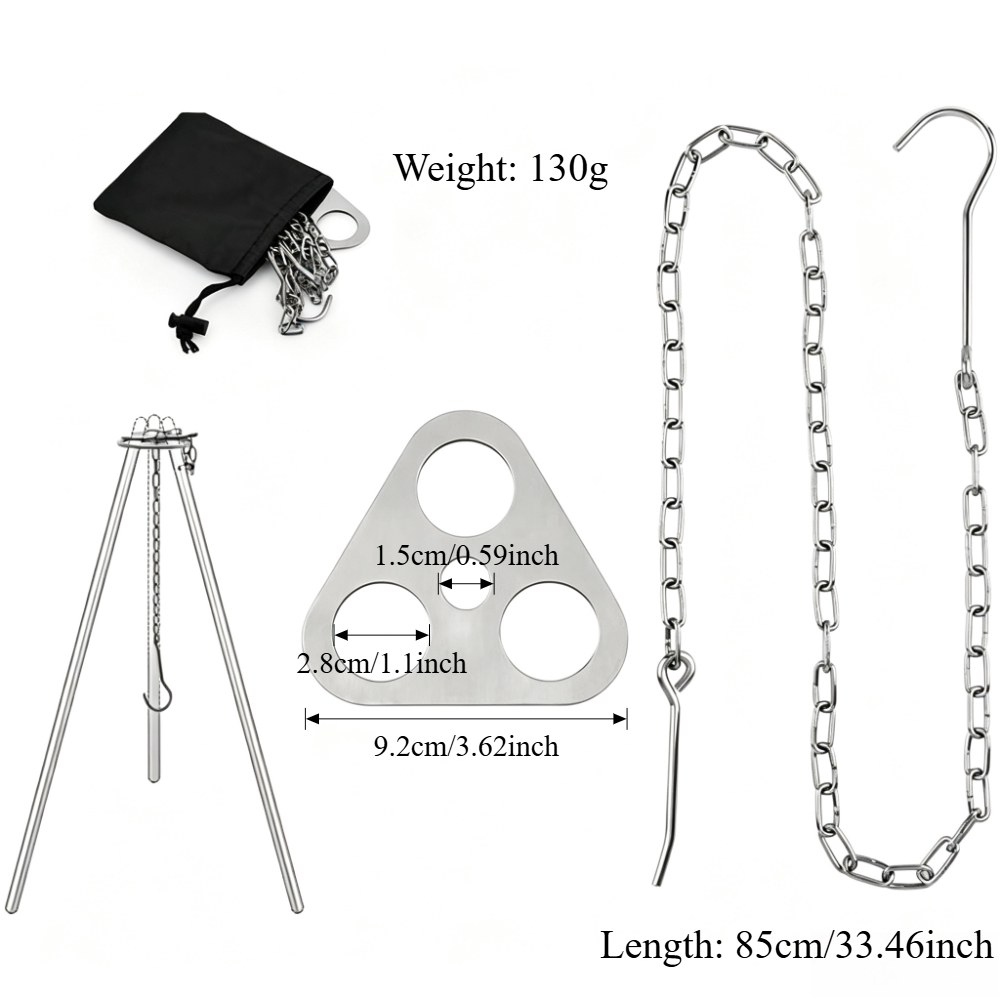 Verstellbares Camping-Stativ f – Camping Cooking Pot Tripod Bewertung und Preis