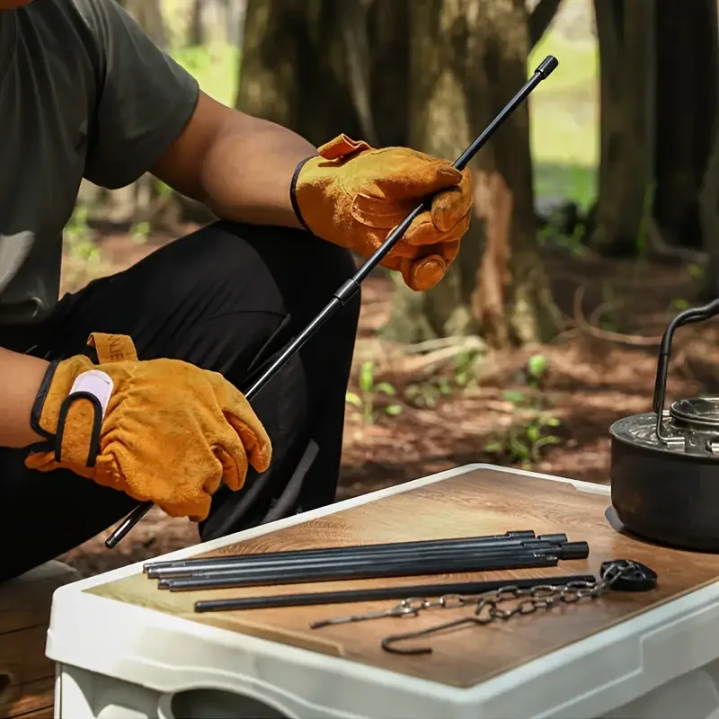 Großer Outdoor-Feuerständer, t – Camping Cooking Pot Tripod Bewertung und Preis