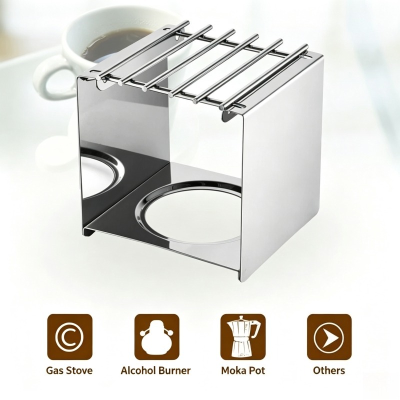 Quadratischer Kaffeekocherstän – Camping Cooking Pot Stainless Steel Bewertung und Preis