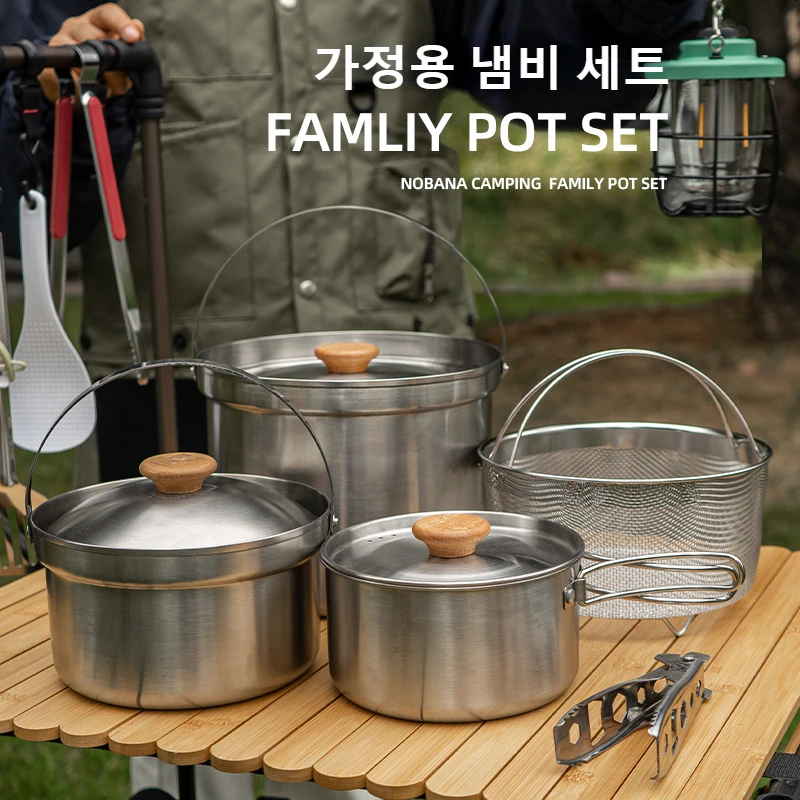 2026 Neues Outdoor-Edelstahl-T – Camping Cooking Pot Stainless Steel Bewertung und Preis
