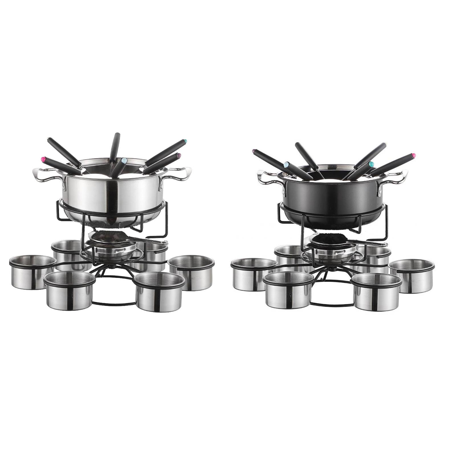 Fondue-Topf-Set, Kochherd, ver – Camping Cooking Pot Stainless Steel Bewertung und Preis