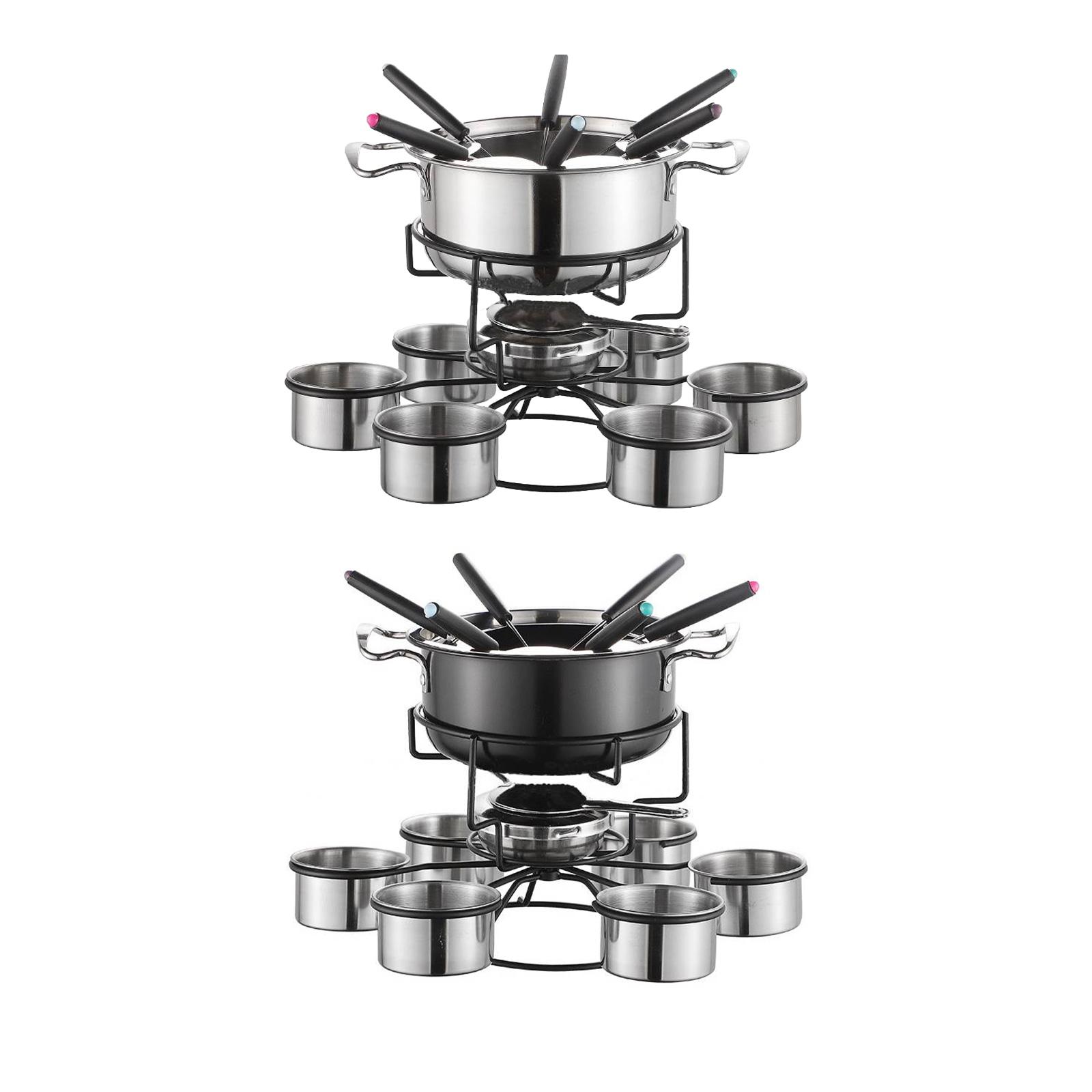 Fondue-Topf-Set, Kochherd, ver – Camping Cooking Pot Stainless Steel Bewertung und Preis