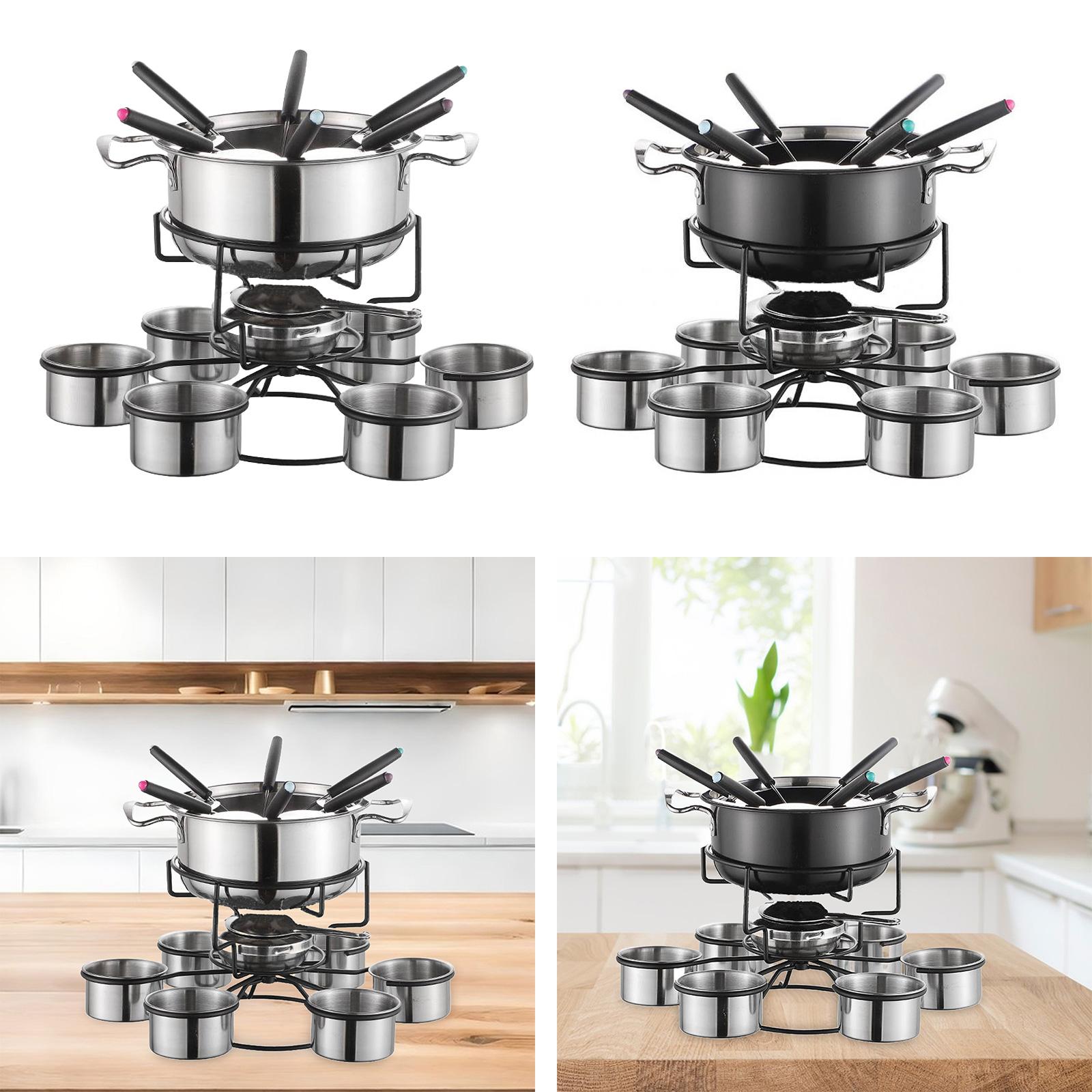 Fondue-Topf-Set, Kochherd, ver – Camping Cooking Pot Stainless Steel Bewertung und Preis