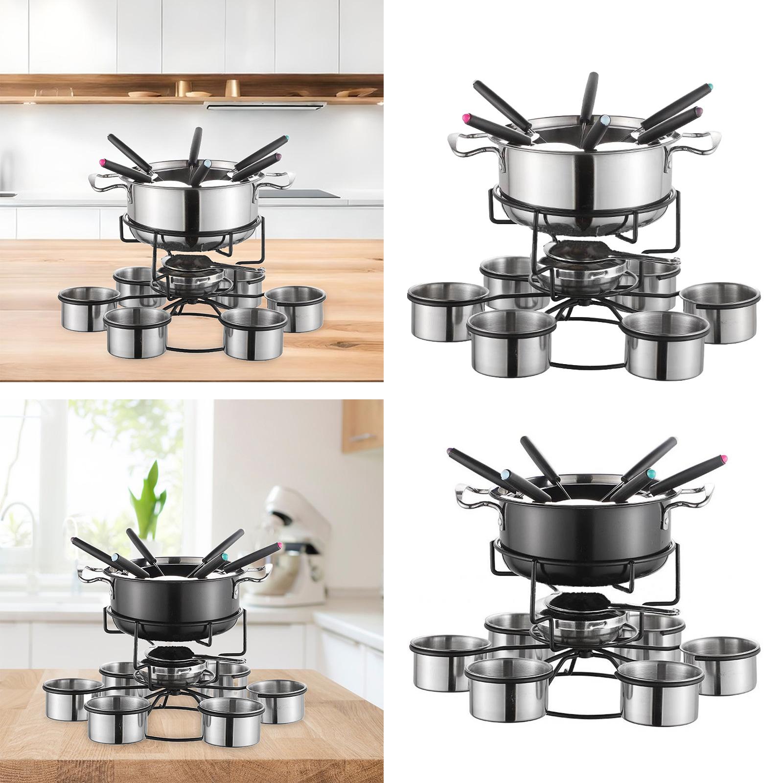 Fondue-Topf-Set, Kochherd, ver – Camping Cooking Pot Stainless Steel Bewertung und Preis