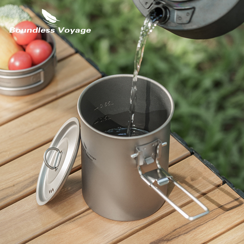 Boundless Voyage 900 ml Titan- – Camping Cooking Pot Stainless Steel Bewertung und Preis
