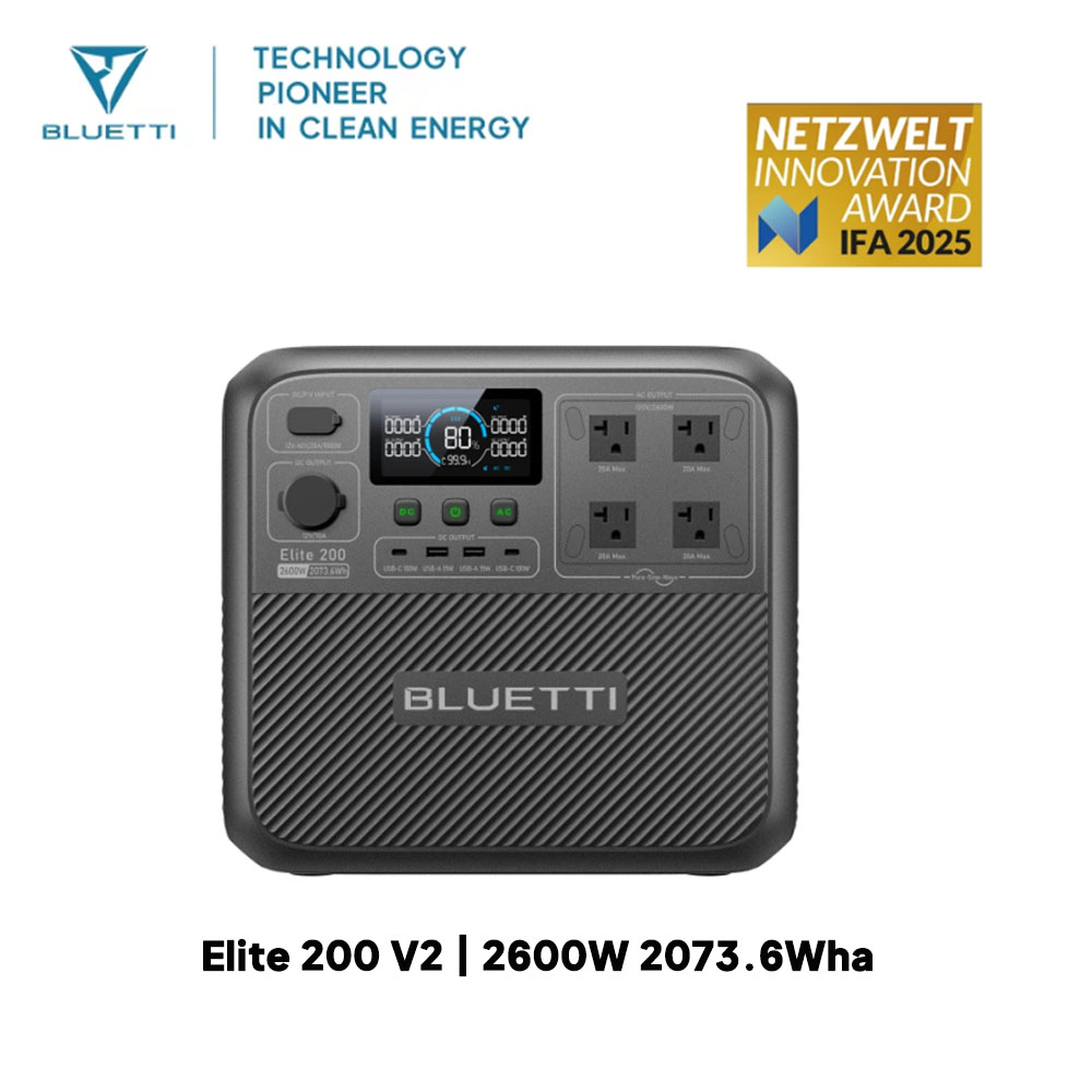 【Renew】BLUETTI Elite 200 V2 Tr – Solar Oven Camp Bewertung und Preis