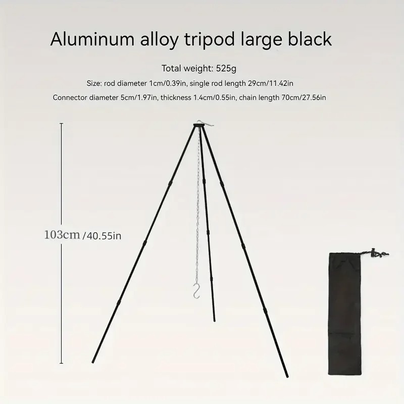 SSUNTAK Tragbarer Abnehmbarer  – Camping Cooking Pot Tripod Bewertung und Preis