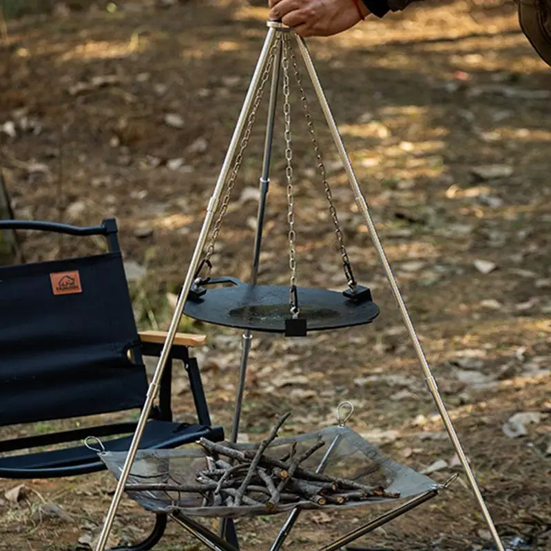 Aluminium-Camping-Feuerständer – Camping Cooking Pot Tripod Bewertung und Preis