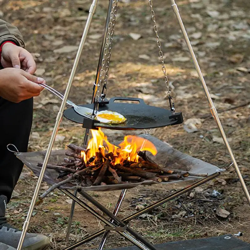 Aluminium-Camping-Feuerständer – Camping Cooking Pot Tripod Bewertung und Preis