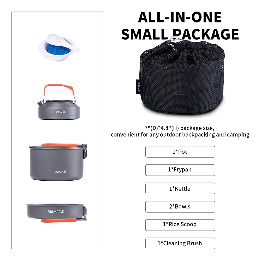 Feuerahorn-Picknicktopf, Pfann – Camping Cooking Box Set Bewertung und Preis