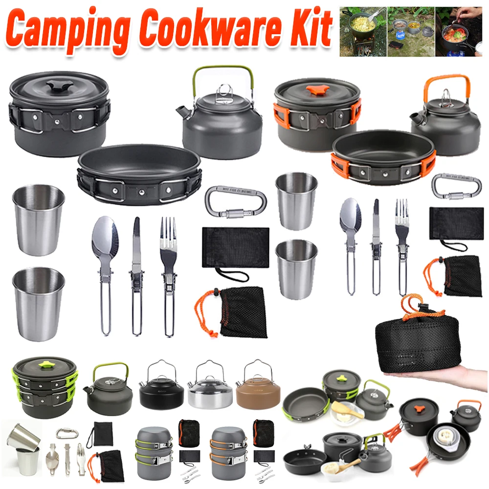 Camping-Kochgeschirr-Set, Wass – Camping Cooking Pot Stainless Steel Bewertung und Preis