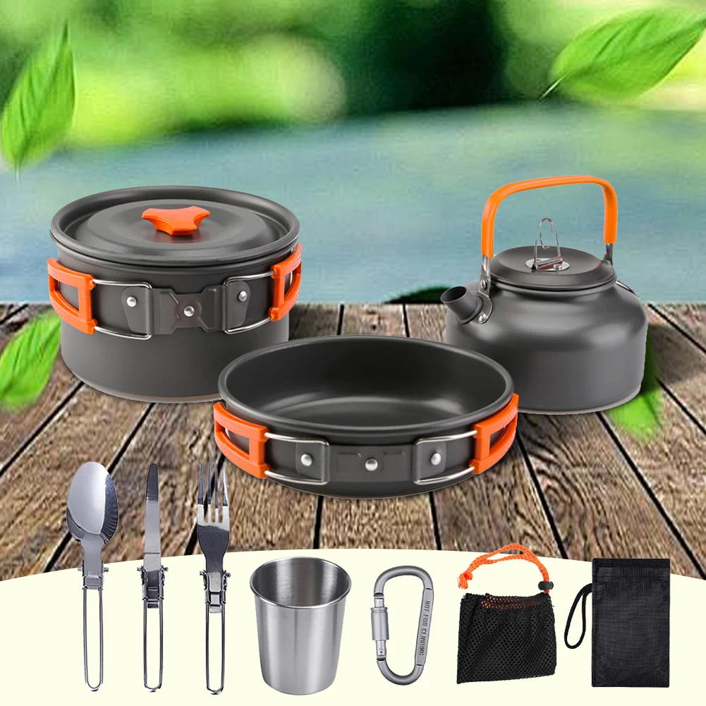 Camping-Kochgeschirr-Set, Wass – Camping Cooking Pot Stainless Steel Bewertung und Preis