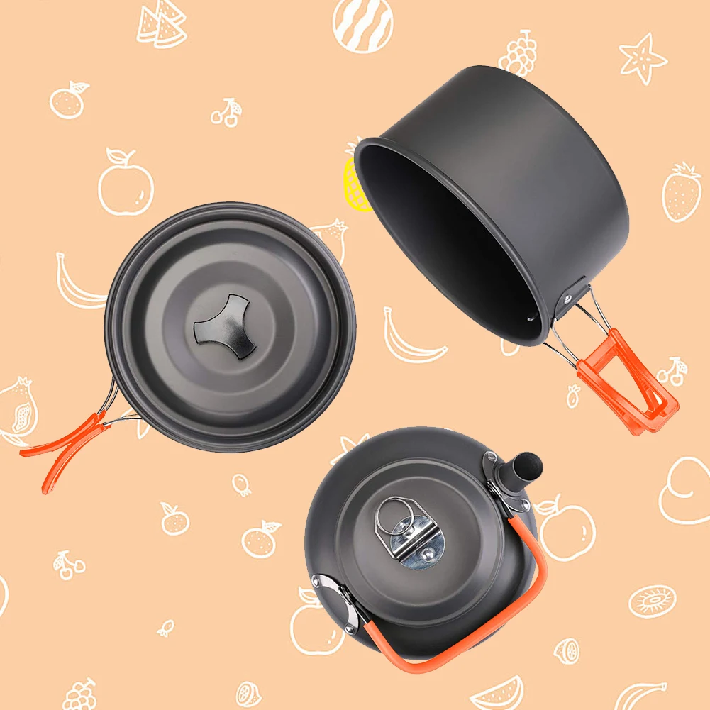 Camping-Kochgeschirr-Set, Wass – Camping Cooking Pot Stainless Steel Bewertung und Preis