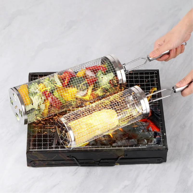 Edelstahl-Rollgrillkorb – unve – Camping Cooking Essentials Bewertung und Preis