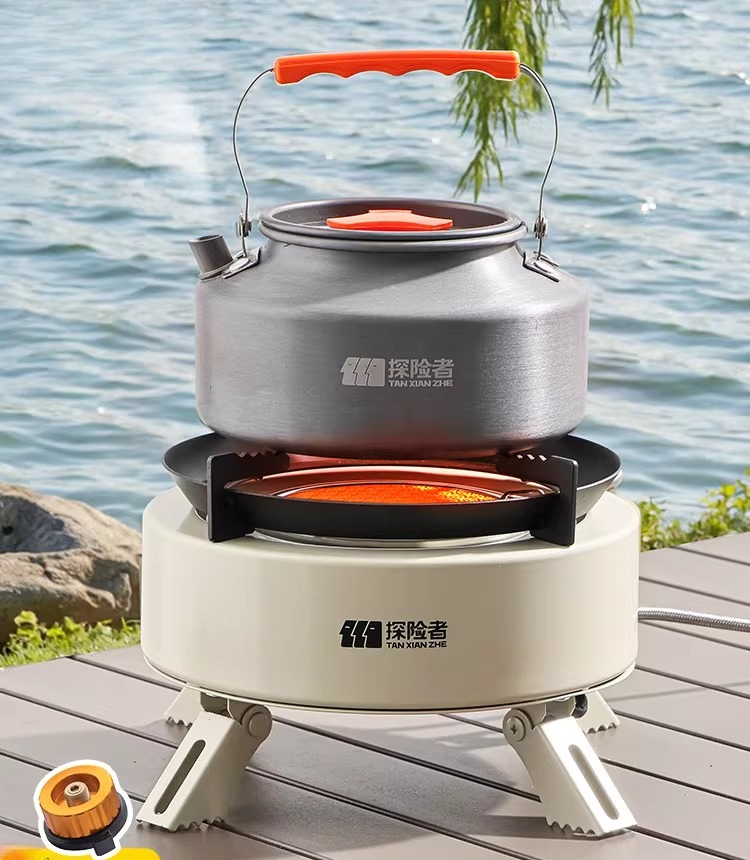 Tragbarer Split-Gaskocher für  – Camping Cooking Box Set Bewertung und Preis