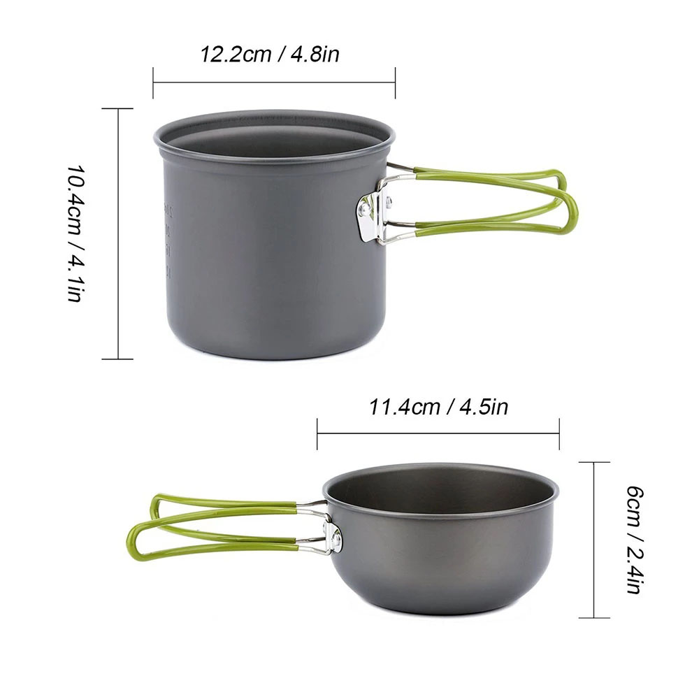 Camping-Kochgeschirr-Set mit H – Camping Cooking Essentials Bewertung und Preis